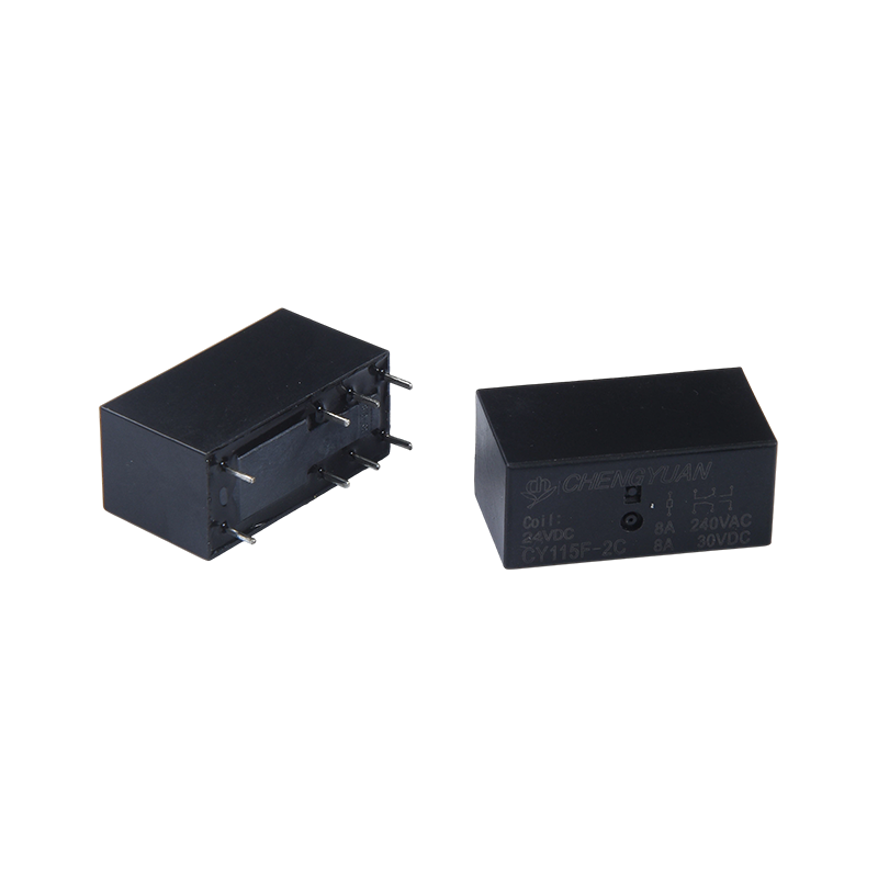 CY115F2继电器、DPDT PCB继电器、JQX-115F、8A 0.4W 8PIN继电器、PCB 2C继电器、115F电源继电器