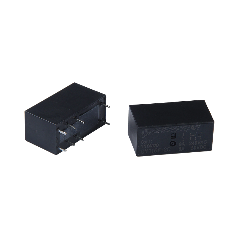CY115F2继电器、DPDT PCB继电器、JQX-115F、8A 0.4W 8PIN继电器、PCB 2C继电器、115F电源继电器