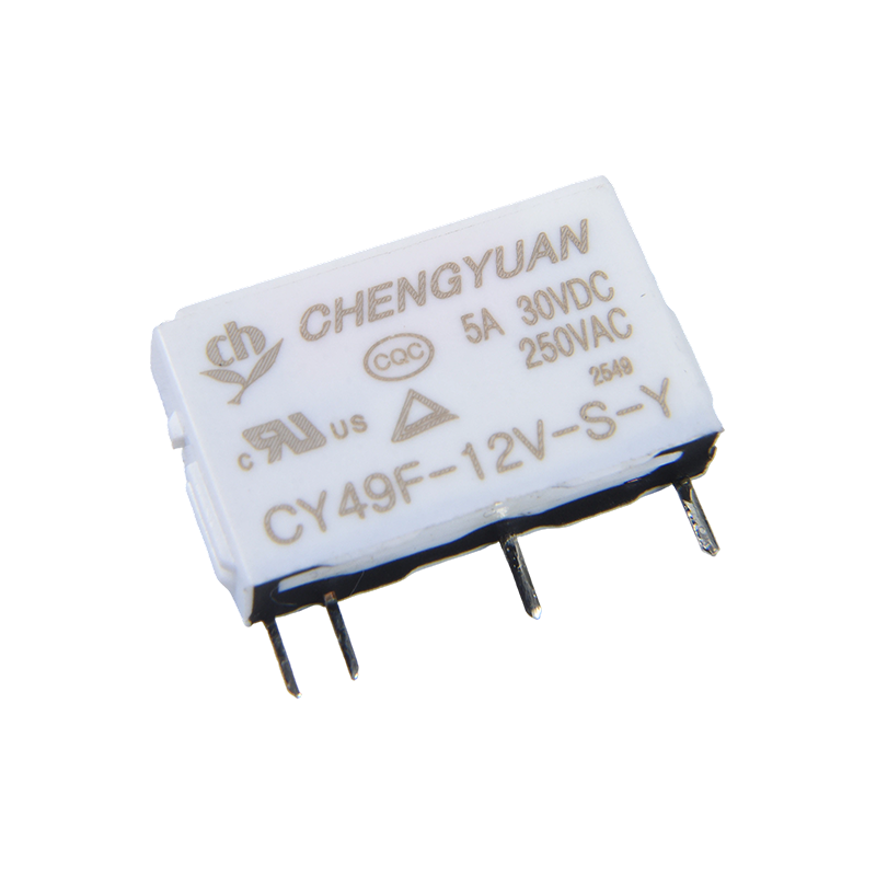 CY49F继电器,纤薄功率继电器,49F继电器,信号继电器,4PIN PCB 5A 0.12W小型继电器.
