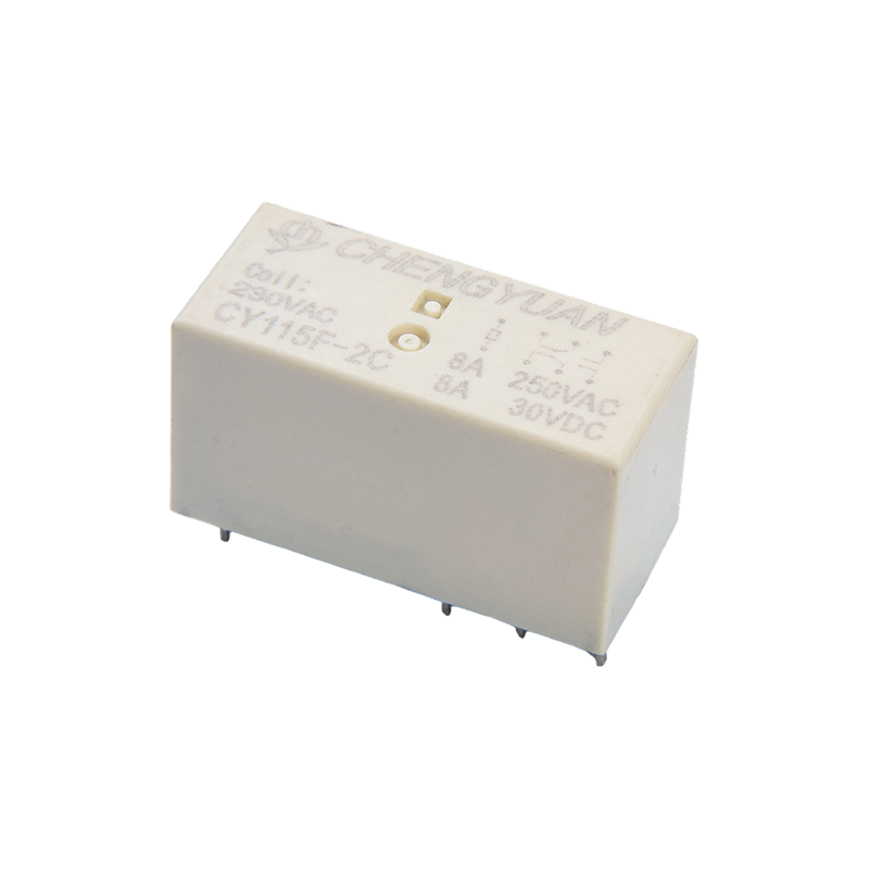 CY115F2继电器、DPDT PCB继电器、JQX-115F、8A 0.4W 8PIN继电器、PCB 2C继电器、115F电源继电器