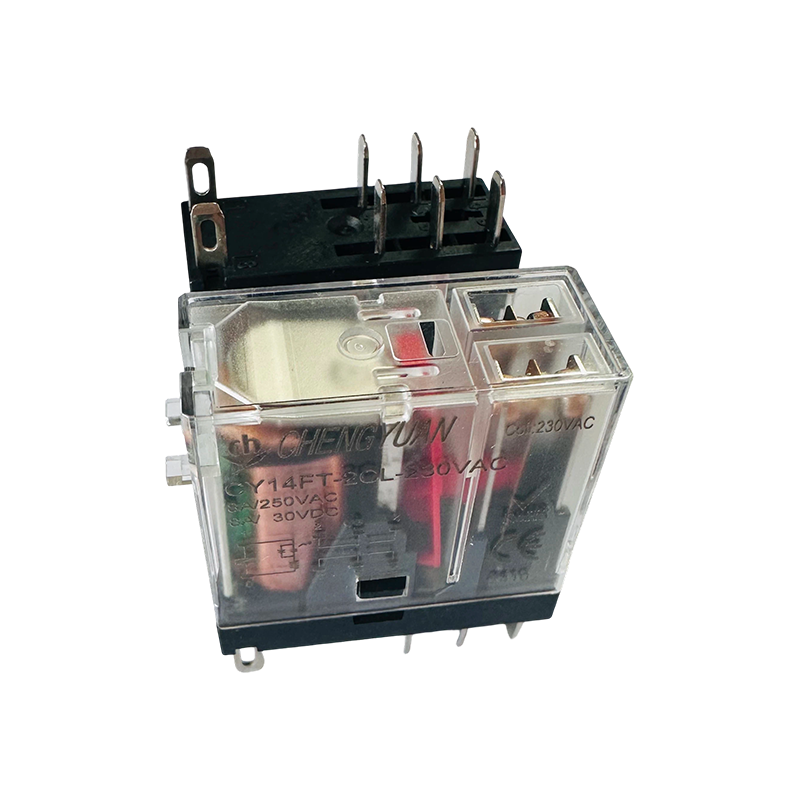 CY14FT-2CL 继电器、DPDT 继电器、14F 宽脚继电器、8A 5PIN 电源继电器.