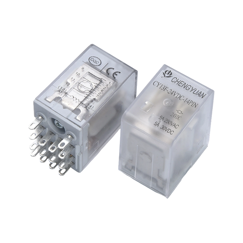 CY13F继电器,电源继电器4PDT,JQX-13F,工业电源继电器,4PDT/4Z,MY4 LY4.14PIN